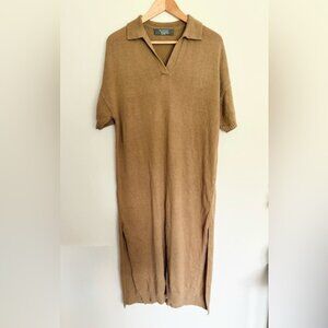 Primark Brown Knit Sweater Dress